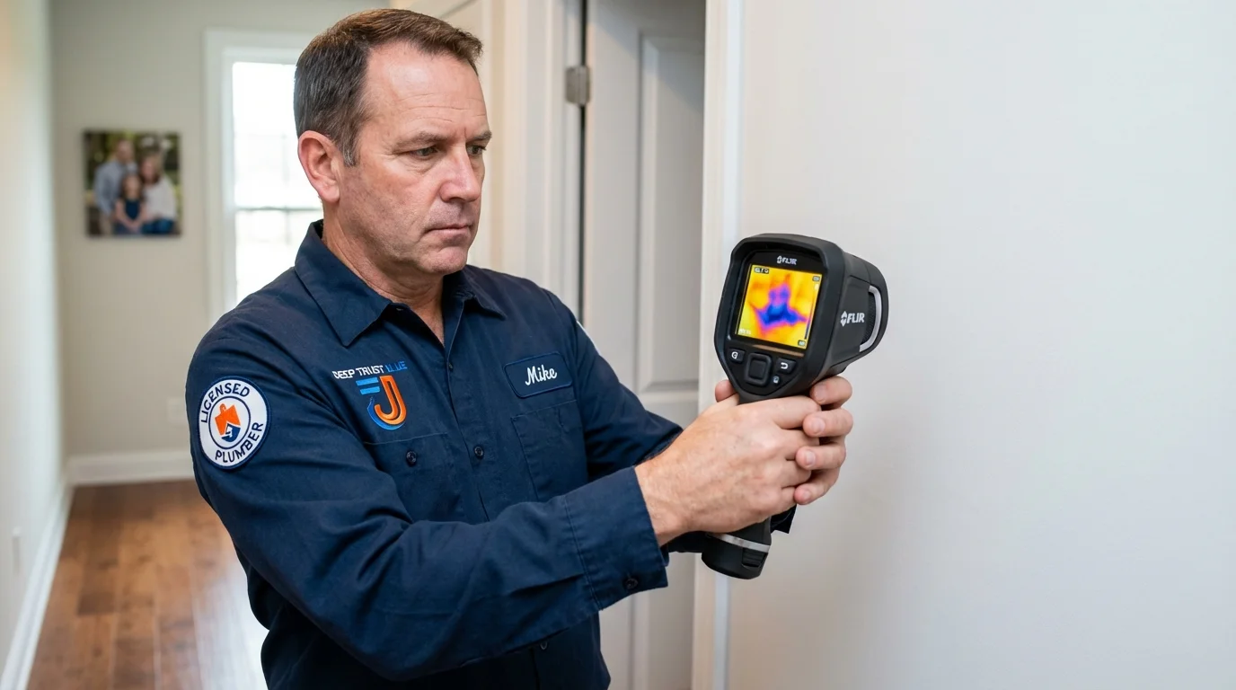 Thermal imaging leak detection by Johns Plumbing LLC in Hampden Sydney